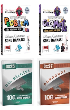 Yargı + Anla Kazan Taktiklerle Problemler Geometri + Paragraf Dil Bilgisi Deneme 4 Lü Set Yargı + Anla Kazan Taktiklerle Problemler Geometri + Paragraf Dil Bilgisi Deneme 4 Lü Set