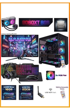 Ga-deluxe Siyah Amd Radeon Rx 9060 Xt Amd Ryzen 9 9900x 16 Gb 512 Gb Ssd 23.8 Inç Monitörlü Set Masaüstü Oyuncu Bilgisayar Cm9060xtbs2316gb Ga-deluxe Siyah Amd Radeon Rx 9060 Xt Amd Ryzen 9 9900x 16 Gb 512 Gb Ssd 23.8 Inç Monitörlü Set Masaüstü Oyuncu Bilgisayar Cm9060xtbs2316gb