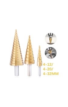 HSS Çelik Metrik Adım Matkap 3 Boy Spiral Flüt 4-12/4-20/4-32 MM