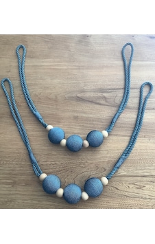 Ege Nin Atölyesinden Yan Bağlama , Broçöl , Perde Aksesuarı , 2 Adet 6 Top Ege Nin Atölyesinden Yan Bağlama , Broçöl , Perde Aksesuarı , 2 Adet 6 Top