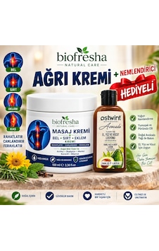 Biofresha Masaj Kremi Eklem Bel Boyun Sırt Rahatlatıcı Teskin Jel 100 Ml Biofresha Masaj Kremi Eklem Bel Boyun Sırt Rahatlatıcı Teskin Jel 100 Ml