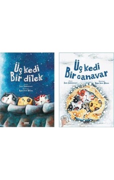 Üç Kedi Bir Canavar +üç Kedi Bir Dilek Sara Şahinkanat 2 Kitap Bir Arada