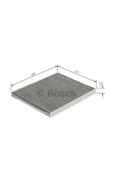 Bosch 1987435583 Aktif Karbonlu Kabin Filtresi 500 Ka Ccu Panda 03 Panda 09 6447tv