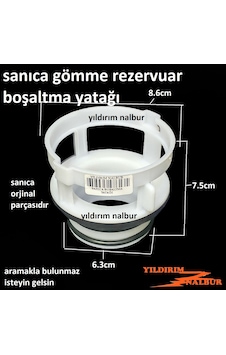 Sanica Gömme Rezervuar Boşaltma Grubu Baskı Yatağı Alt Sanica Gömme Rezervuar Boşaltma Grubu Baskı Yatağı Alt