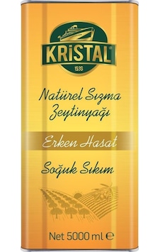 Kristal Erken Hasat Sızma Zeytinyağı 5 Lt Teneke Kristal Erken Hasat Sızma Zeytinyağı 5 Lt Teneke