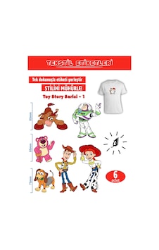 Ütü İle Yapışan Kıyafet Etiketi Toy Story Model-1 6lı Set Karışık Ütü İle Yapışan Kıyafet Etiketi Toy Story Model-1 6lı Set Karışık