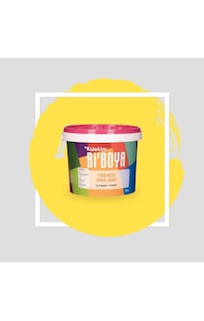 Bi Boya İç Cephe Duvar Boyası 7,5 Lt Coşkulu Sarı İpek Mat Trendy Su Bazlı Silinebilir Bi Boya İç Cephe Duvar Boyası 7,5 Lt Coşkulu Sarı İpek Mat Trendy Su Bazlı Silinebilir