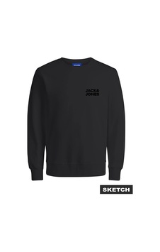 Jack & Jones Jorlogo Siyah Erkek Sweatshirt 12290659 Siyah