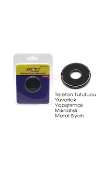 Telefon Tutucu Yapışma Mıknatıslı Metal Siyah Telefon Tutucu Yapışma Mıknatıslı Metal Siyah