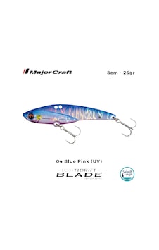 Major Craft Tidrift Blade 8cm 25gr 04 Blue Pink Uv Vibrasyon Maket Balık Major Craft Tidrift Blade 8cm 25gr 04 Blue Pink Uv Vibrasyon Maket Balık