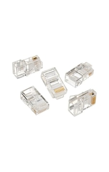 Powermaster Rj45 Cat5/cat6 8p8c Konnektör 100'lü Paket