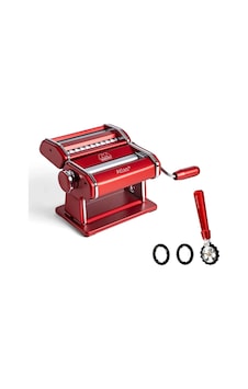 Marcato Atlas 150 Plus Makarna Makinesi + Pastawheel Set Kırmızı Marcato Atlas 150 Plus Makarna Makinesi + Pastawheel Set Kırmızı
