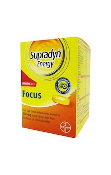Supradyn Energy Focus 30 Film Kaplı Tablet Supradyn Energy Focus 30 Film Kaplı Tablet