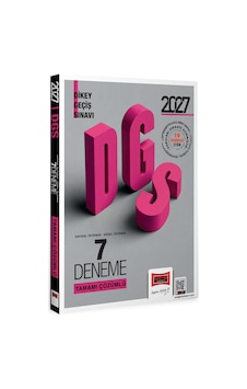 Yargı Yayınları 2027 Dgs Sayısal - Sözel Yetenek Tamamı Çözümlü 7 Deneme Yargı Yayınları 2027 Dgs Sayısal - Sözel Yetenek Tamamı Çözümlü 7 Deneme