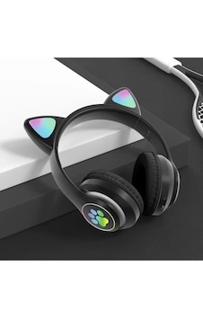 Kedi Kulağı Detaylı Kablosuz Rengarenk Işıklı Bluetooth Rgb Çocuk Oyuncu Kulaklık Üstün Performans Kedi Kulağı Detaylı Kablosuz Rengarenk Işıklı Bluetooth Rgb Çocuk Oyuncu Kulaklık Üstün Performans