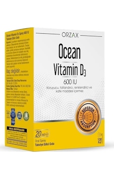 Orzax Ocean Vitamin D3 600 Iu 20 Ml Orzax Ocean Vitamin D3 600 Iu 20 Ml