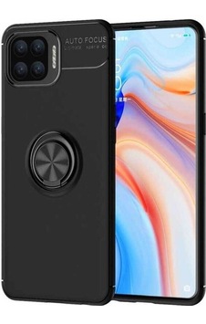Oppo Reno A73 Kılıf Zore Ravel Silikon Kapak Siyah-Mavi Oppo Reno A73 Kılıf Zore Ravel Silikon Kapak Siyah-Mavi