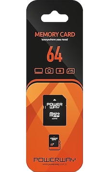 Powerway PWR-64 64 GB Micro SD Class 10 Hafıza Kartı Powerway PWR-64 64 GB Micro SD Class 10 Hafıza Kartı