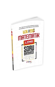 Topaç Yayınları 2026 8.Sınıf LGS Matematik 2.DÖNEM Dijital Çözümlü Soru Bankası Topaç Yayınları 2026 8.Sınıf LGS Matematik 2.DÖNEM Dijital Çözümlü Soru Bankası