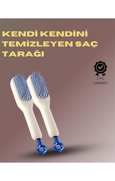 Kendini Temizleyen Masajlı Saç Tarağı Anti-statik Ergonomik Tasarım Kendini Temizleyen Masajlı Saç Tarağı Anti-statik Ergonomik Tasarım