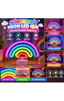 Bşk Virgo Plastik Gökkuşağı Neon Led Işık Dekoratif Renkli Masaüstü Ve Ambiyans Aydınlatması Bsk2026 Bşk Virgo Plastik Gökkuşağı Neon Led Işık Dekoratif Renkli Masaüstü Ve Ambiyans Aydınlatması Bsk2026