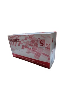 Haspet Pudralı Lateks Eldiven Small 100 Lü Beyaz