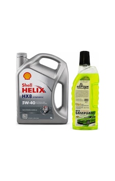 Shell Helix Hx8 Motor Yağı 5w-40 4 Litre + Oto Şampuan 1000 ML Shell Helix Hx8 Motor Yağı 5w-40 4 Litre + Oto Şampuan 1000 ML