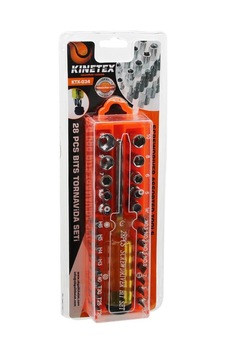 Kinetex Kinitex Ktx-034 Tornavida Bits Seti 28 Adet Çıkar Tak Kinetex Kinitex Ktx-034 Tornavida Bits Seti 28 Adet Çıkar Tak