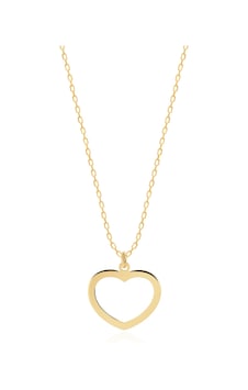 Emılıano Jewellery Silver 925 Ayar Kalp Kolye Gold - Rose Gold - Gümüş Emılıano Jewellery Silver 925 Ayar Kalp Kolye Gold - Rose Gold - Gümüş