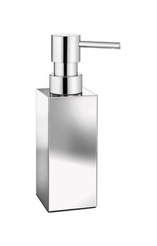 Sıvı Sabunluk, Kare, Tezgah Üstü, 500ml - Krom Krom Sıvı Sabunluk, Kare, Tezgah Üstü, 500ml - Krom Krom