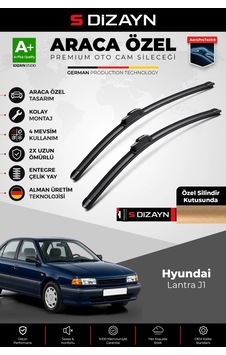 S-dizayn Hyundai Lantra J1 Ön Cam Silecek Seti 1990-2000 Premium Araca Özel 50-45 Cm A+ Kalite Aocs-
