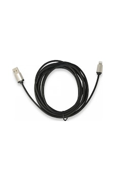 Usb To Lightning 3m Kablo - Siyah Standart