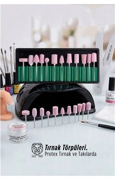 Professional 12 Parça Protez Jel Tırnak Manikür Pedikür Freze Ucu Seti 722927 Professional 12 Parça Protez Jel Tırnak Manikür Pedikür Freze Ucu Seti 722927