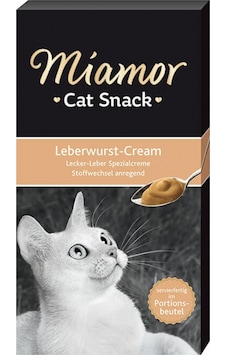 Miamor Cream Kedi Ödülü Ciğerli Tamamlayıcı Ek Besin 6 x 15 G