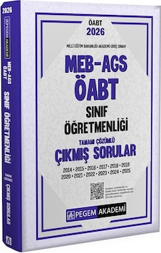 Pegem 2026 Öabt Meb-ags Sınıf Öğretmenliği Çıkmış Sorular Çözümlü Pegem Akademi Yayınları Pegem 2026 Öabt Meb-ags Sınıf Öğretmenliği Çıkmış Sorular Çözümlü Pegem Akademi Yayınları
