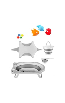 Katlanır Bebek Yıkama Banyo Seti 6 Parça Katlanır Bebek Yıkama Banyo Seti 6 Parça