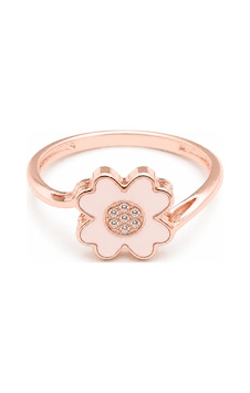 Yonca Mineli Rose 14 Ayar Yüzük Yonca Mineli Rose 14 Ayar Yüzük