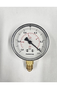 Pakkens Çap 63 Alttan -1/0 Bar Kuru Vakummetre Pakkens Çap 63 Alttan -1/0 Bar Kuru Vakummetre
