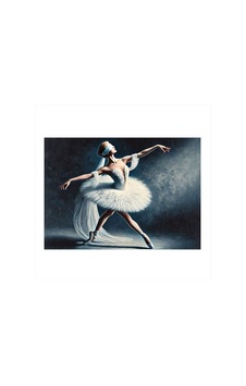 Beyaz Kuğu Dansçısı Modern Mdf Tablo Beyaz Kuğu Dansçısı Modern Mdf Tablo