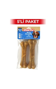 Snacky Natural Köpek Çiğneme Kemiği 15 Cm 2'li 5 Paket Snacky Natural Köpek Çiğneme Kemiği 15 Cm 2'li 5 Paket
