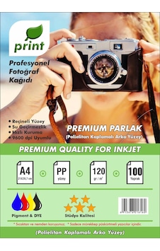 Epson 103 L3252 Yazıcılar Için A4 Premium Parlak Çift Taraflı Fotoğraf Kağıdı 120gr 100 Yaprak