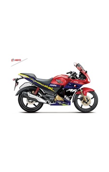 Hero Karisma Rossi Shark Mor Motosiklet Sticker