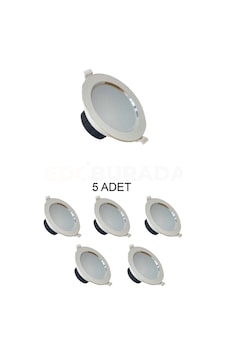 Kendal Elektrik Kdl-112 Led Spot 5w Beyaz Işık Beyaz Kasa - 5 Li Paket Kendal Elektrik Kdl-112 Led Spot 5w Beyaz Işık Beyaz Kasa - 5 Li Paket