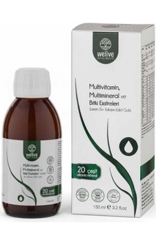 Multivitamin Multimineral Şurup 150 Ml 20 Bileşenli Sıvı Takviye