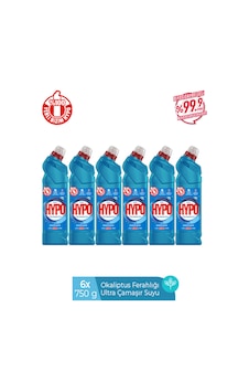 Ultra Kıvamlı Çamaşır Suyu Okaliptus 750 Gr X 6 Adet 6'lı Set Ultra Kıvamlı Çamaşır Suyu Okaliptus 750 Gr X 6 Adet 6'lı Set
