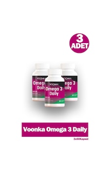 Voonka Omega 3 Daily 60 Yumuşak Kapsül 3 Adet Voonka Omega 3 Daily 60 Yumuşak Kapsül 3 Adet