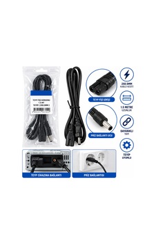 Diyarı Fırsat Ck-6702 Teyp Güç Kablosu 1,5 Metre 2x0,75 Mm 20'li Paket