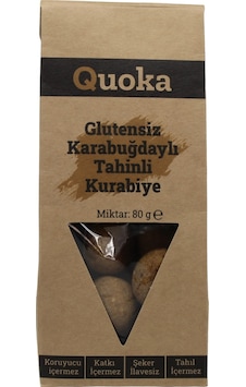 Quoka Glutensiz Rafine Şekersiz Tahinli Kurabiye 80 G Quoka Glutensiz Rafine Şekersiz Tahinli Kurabiye 80 G
