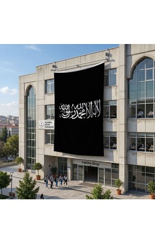Kelime-i Tevhid Siyah Bayrak 140gr Premium Raşel Kumaş 6x9 Metre Diğer Kelime-i Tevhid Siyah Bayrak 140gr Premium Raşel Kumaş 6x9 Metre Diğer
