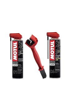 Motul Zincir Bakım C1 C4 Zincir Temizleme Fırçası Set Motul Zincir Bakım C1 C4 Zincir Temizleme Fırçası Set